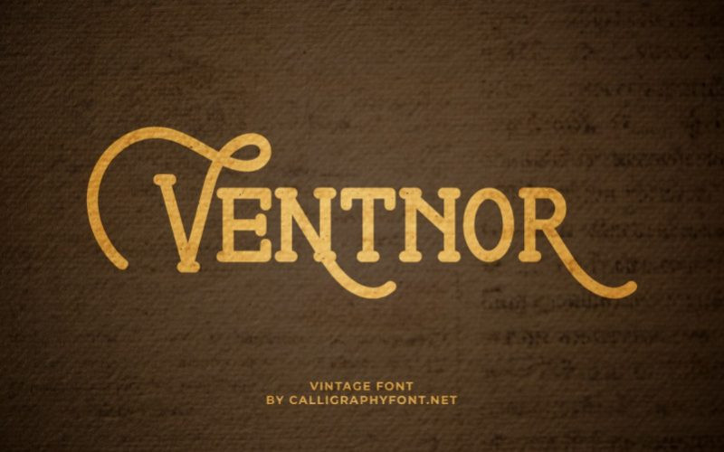 Ventnor Display Font