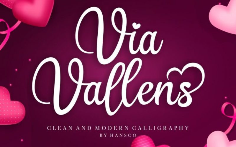 Via Vallens Calligraphy Font