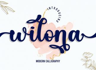 Wilona Calligraphy Font