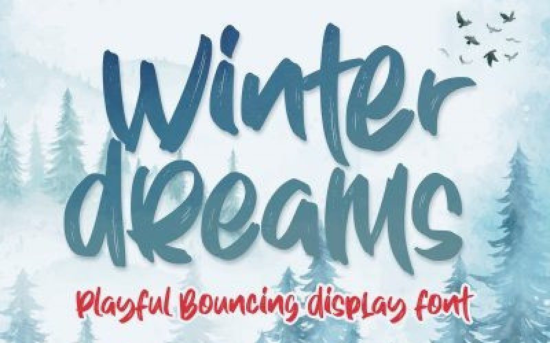 Winter Dreams Brush Font