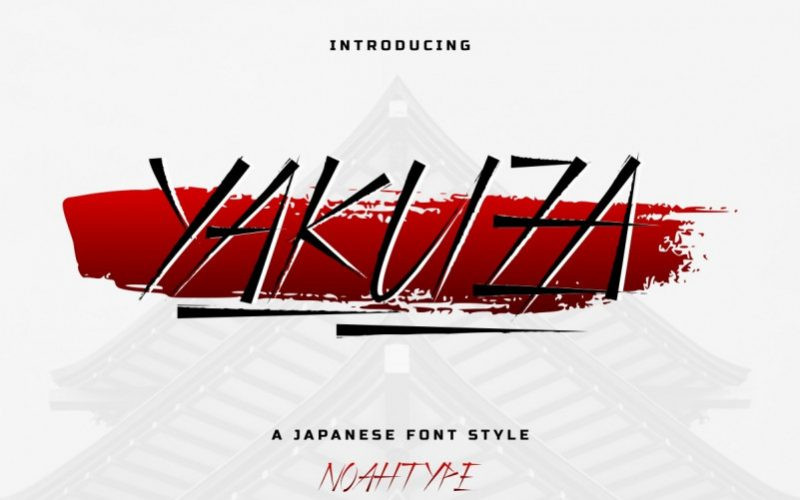 Yakuza Display Font