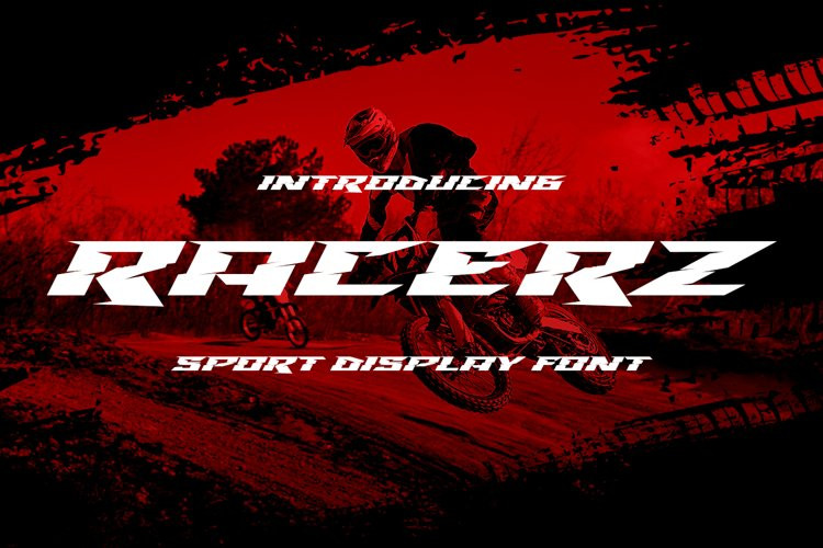 Racerz Display Font