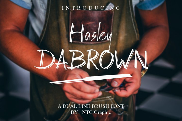 Hasley Dabrown Brush Font