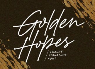 Golden Hopes Handwritten Font