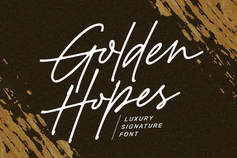 Golden Hopes Handwritten Font