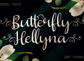 Butterfly Hellyna Script Font