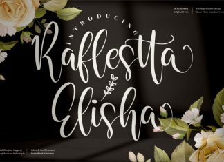 Raflestta Elisha Calligraphy Font