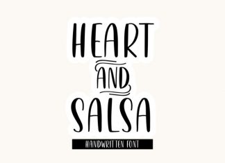 Heart & Salsa Display Font