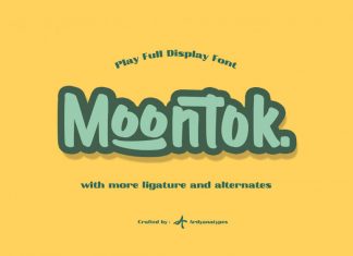 Moontok Display Font
