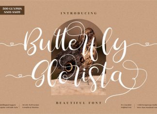 Butterfly Glorista Script Font