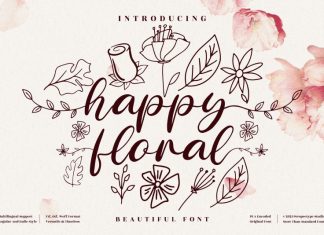 Happy Floral Script Font