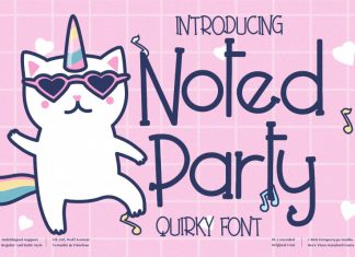 Noted Party Display Font