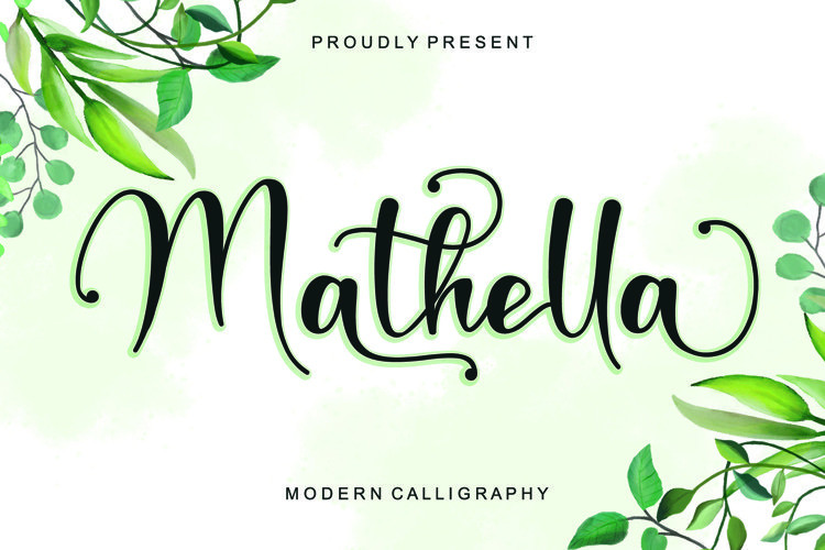 Mathella Calligraphy Font