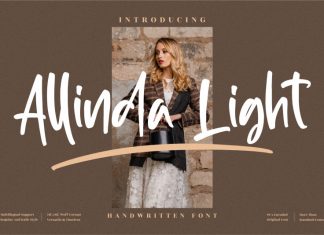 Allinda Light Script Font