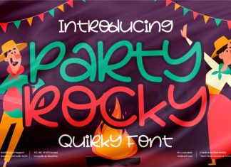 Party Rocky Display Font