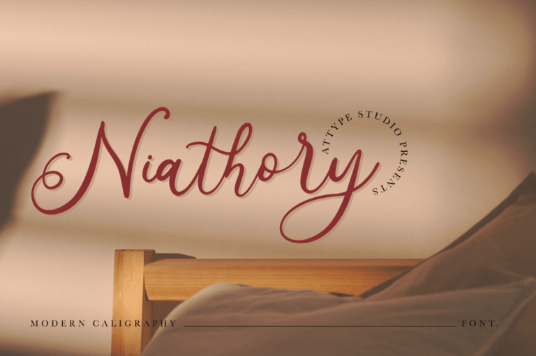 Niathory Calligraphy Font