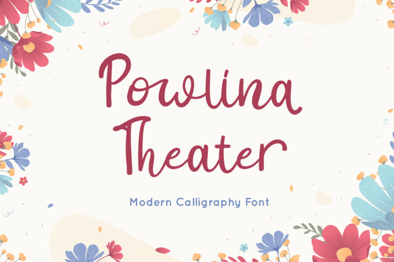 Powlina Theater Script Font