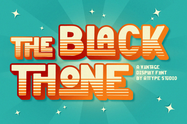 Black Thone Display Font