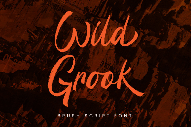 Wild Grook Brush Font