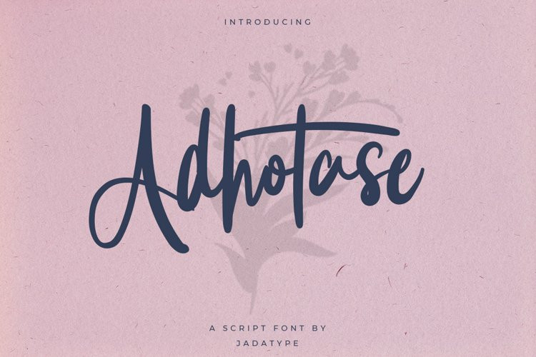 Adhotase Script Font