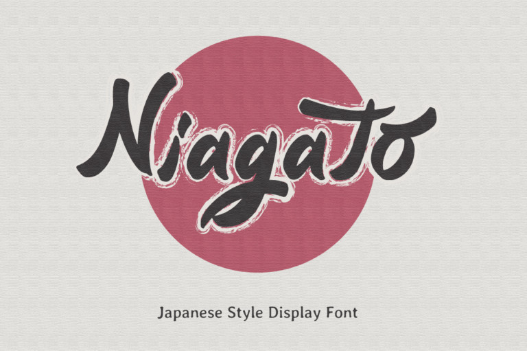 Niagato Brush Font