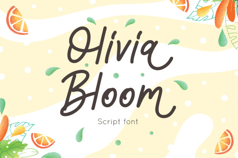 Olivia Bloom Handwritten Font