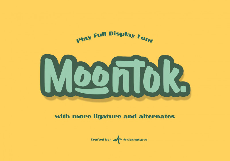 Moontok Display Font