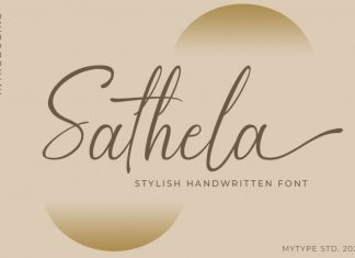 Sathela Script Font