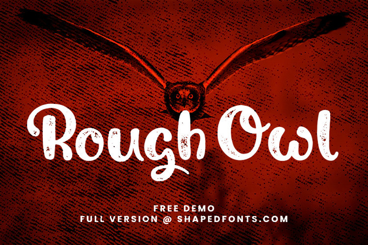 Rough Owl Display Font