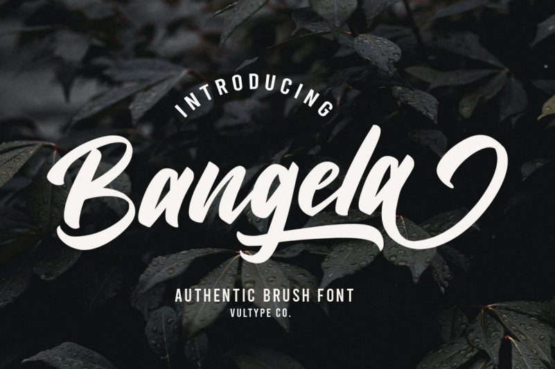 Bangela Script Font