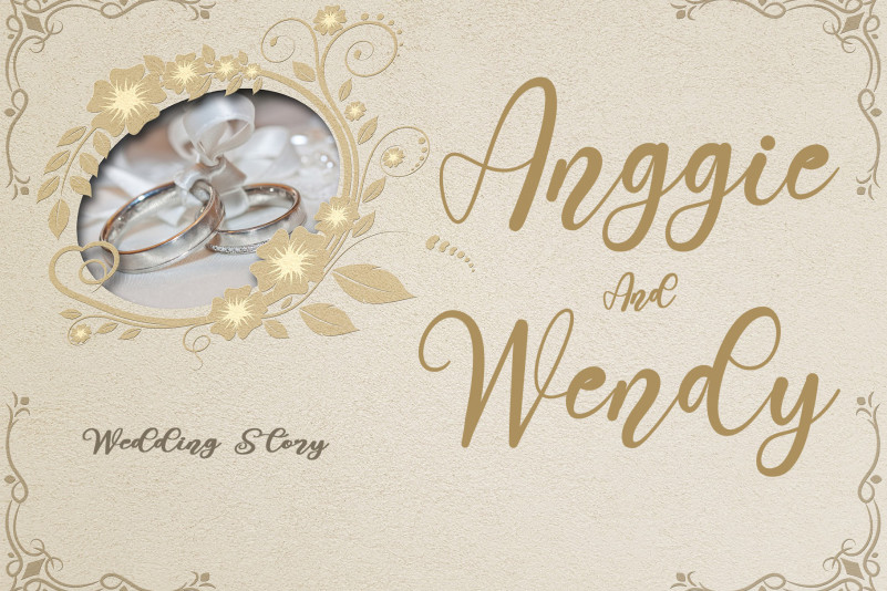 Wedding Holiday Script Font