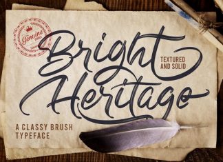 Bright Heritage Brush Font