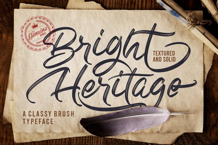 Bright Heritage Brush Font