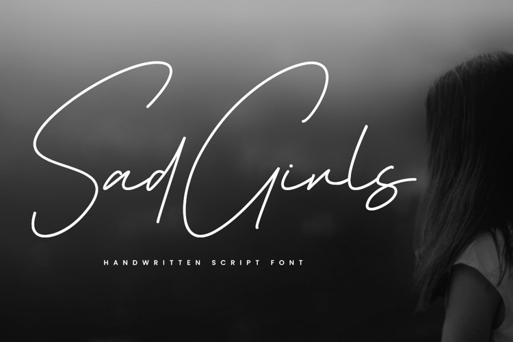 Sad Girls Handwritten Font