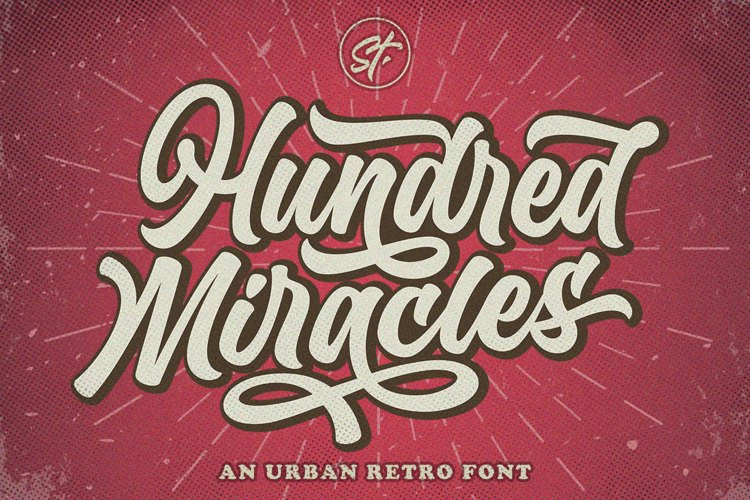 Hundred Miracles Script Font