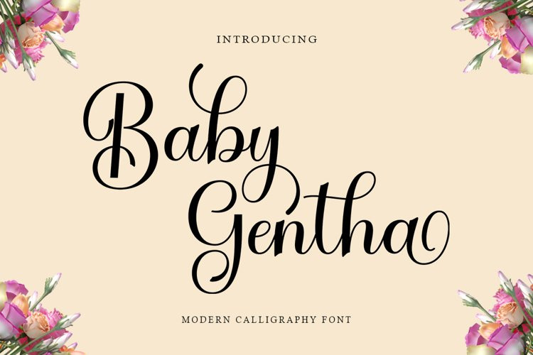 Baby Gentha Calligraphy Font