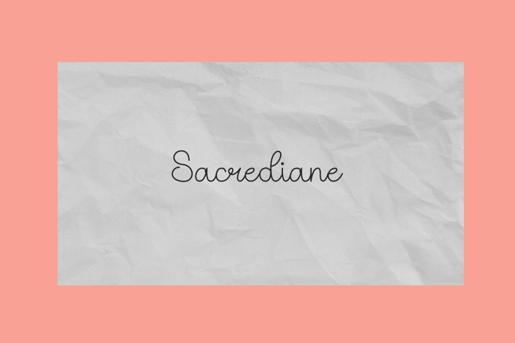 Sacrediane Handwritten Font