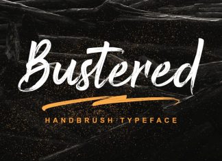 Bustered Brush Font