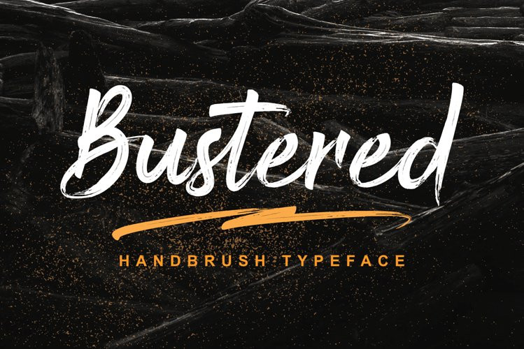 Bustered Brush Font