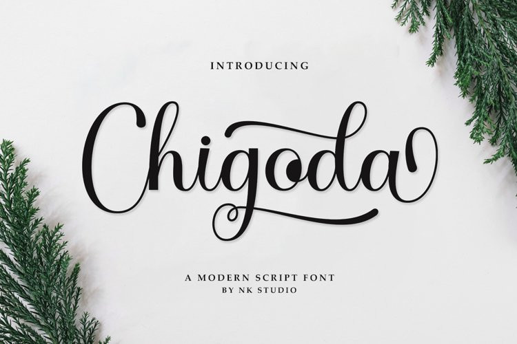 Chigoda Calligraphy Font