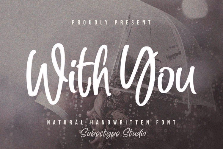 With You Brush Font