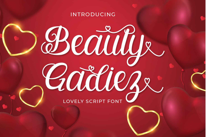 Beauty Gadiez Calligraphy Font