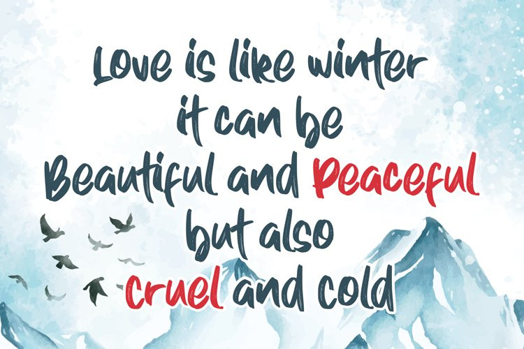 Winter Dreams Brush Font