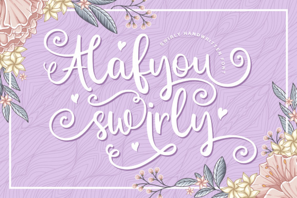 Alafyou Swirly Script Font