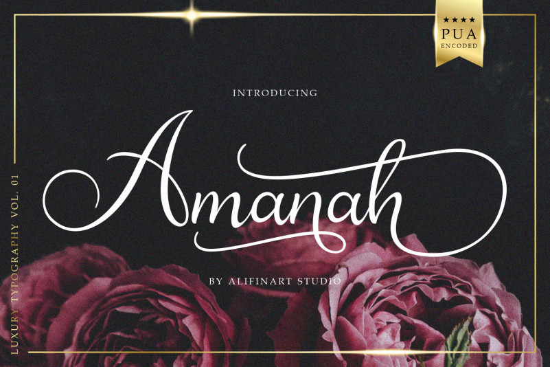 Amanah Calligraphy Font