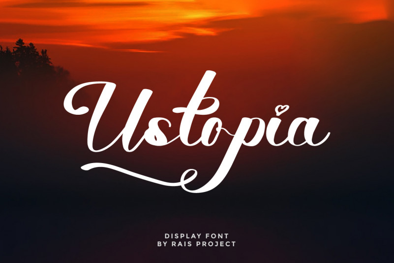 Ustopia Script Font