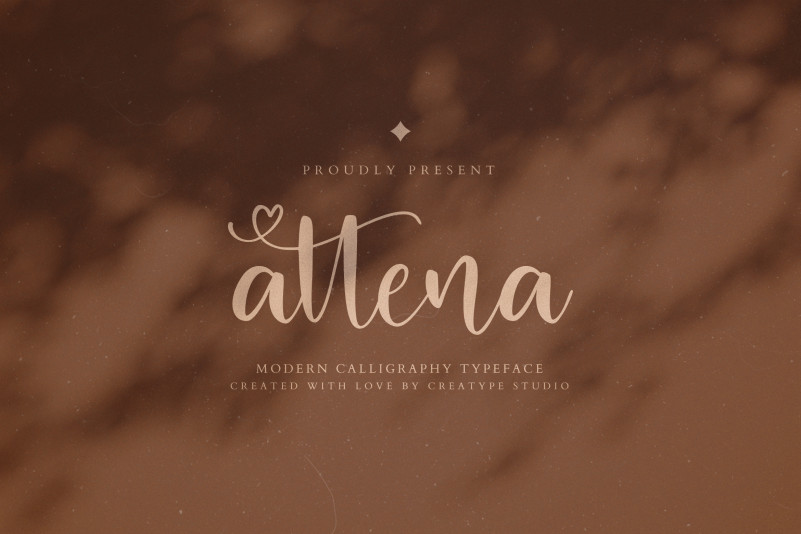 Attena Calligraphy Font