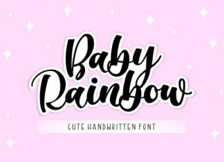 Baby Rainbow Script Font