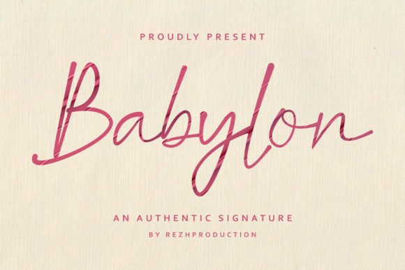 Babylon Script Font