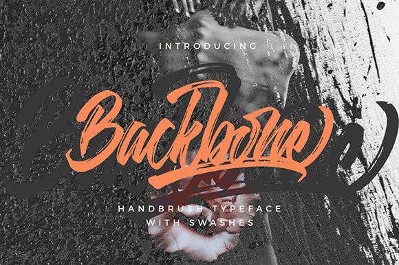 Backbone Brush Font